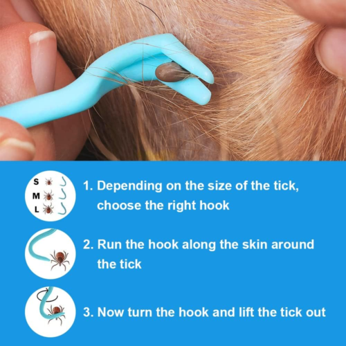 Zeckenzange Für Hunde&Katze,7pcs Zeckenzange Für Mensch,Hunde Zeckenhaken,Zecken - Bild 2 von 7