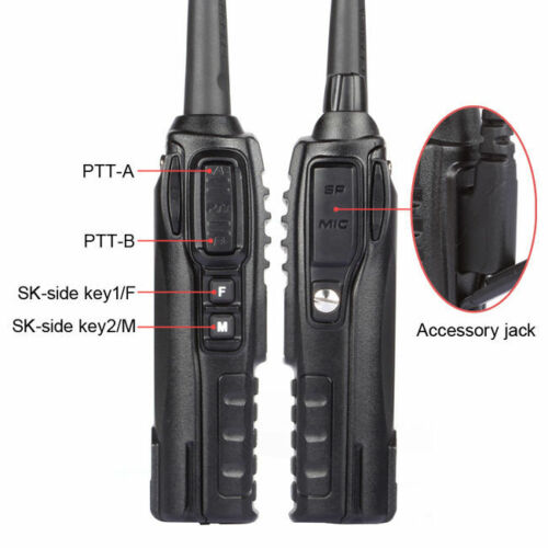 Baofeng-UV-82L-UHF-VHF-2M-70CM-Walkie-Talkie-Funkgeraet-Programmierkabel-Mikrofon