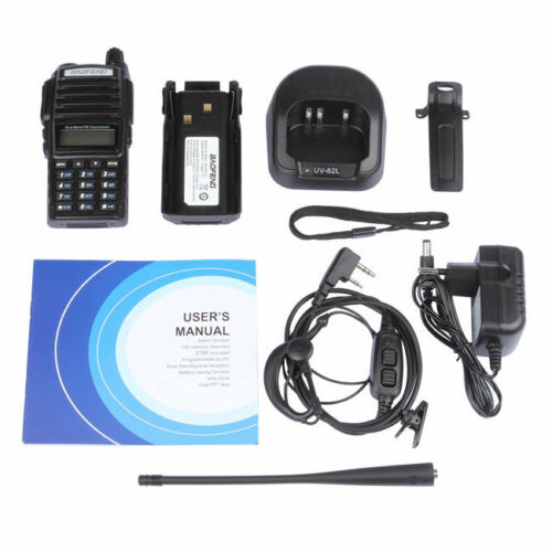 Baofeng-UV-82L-UHF-VHF-2M-70CM-Walkie-Talkie-Funkgeraet-Programmierkabel-Mikrofon
