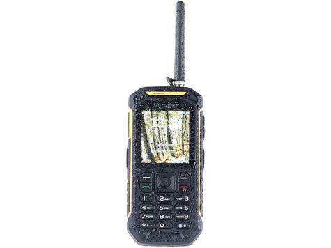 Handy mit Funkgerät: simvalley Mobile Dual-SIM-Outdoor-Handy mit Walkie-Talkie XT-820 Bild 1
