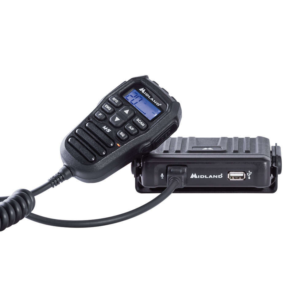 Midland M-5 CB-Funkgert, Mikrofon mit Display, USB
