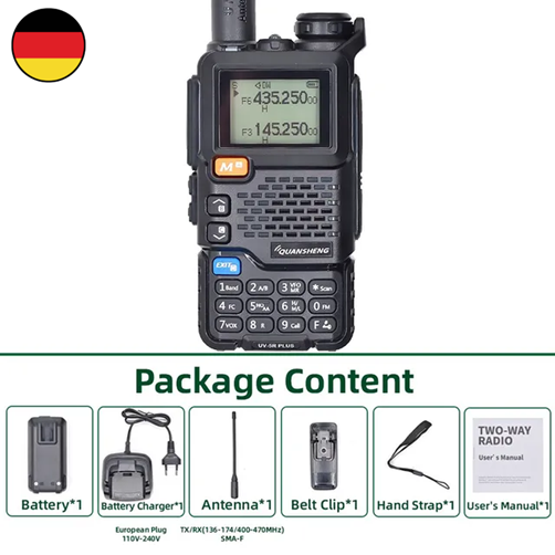 Quan Sheng UV 5R plus Walkie Talkie Tragbar Bin FM Zwei-Wege-Funk Kommutator Ukw - Bild 8 von 10