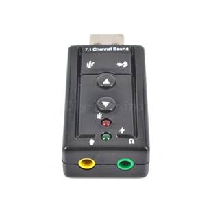 Neu Soundkarte Mini USB 2.0 3D Virtual 12Mbps External 7.1 Channel Audio Adapter - Bild 2 von 4