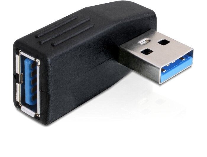 3x Adapter, USB 3.0, Stecker an Buchse, 90 (horizontal gewinkelt), Delock [653 - Bild 1 von 1