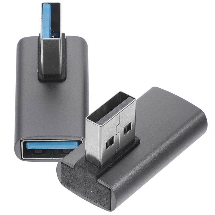 USB-Adapter 2 Stk. 90 Grad gewinkelt USB 3.0 Stecker Buchse - Bild 1 von 12