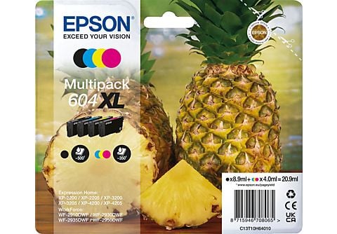 EPSON 604 Multipack - 4er-Pack Tintenpatrone Gelb, magenta, cyan, schwarz (C13T10H64010)
