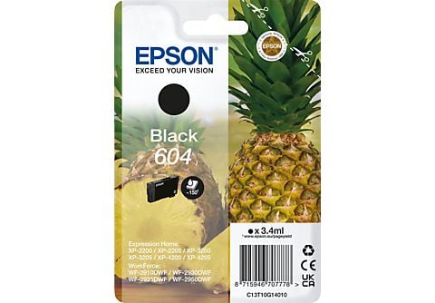EPSON 604 Singlepack Tintenpatrone Schwarz (C13T10G14010)