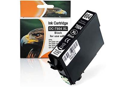 D&C Kompatibel Epson C13T10H14010, 604XL BK Schwarz Black Druckerpatrone fr 500 Seiten von D&C Tinte Patrone Schwarz (C13T10H14010, 604XL)