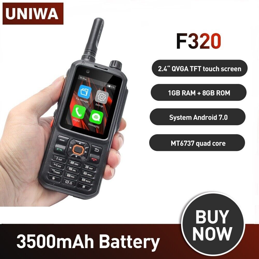 Entsperrt F320 POC Radio 4G Smartphone Langstrecken Real-Ptt Zello Walkie Talkie - Bild 1 von 15